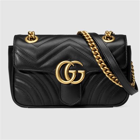 gucci black on black purse